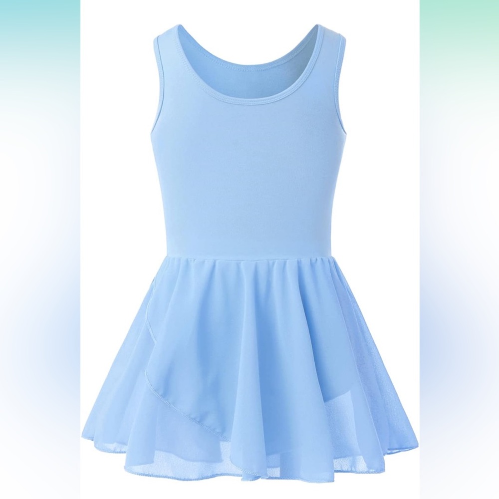 NWT MERIABNY Dance Leotard for Girls Tank Design Ballet Leotards, Age 3-9